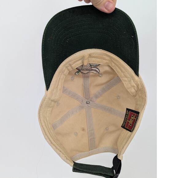 EUC Cream & Green Horse Jockey Baseball Cap One Size Fits All - Picture 6 of 6